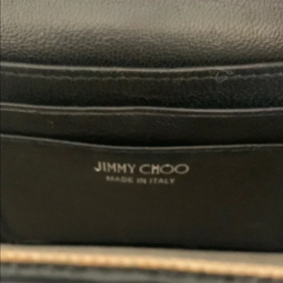 Jimmy Choo Black and White Graphic Crossbody Bag
